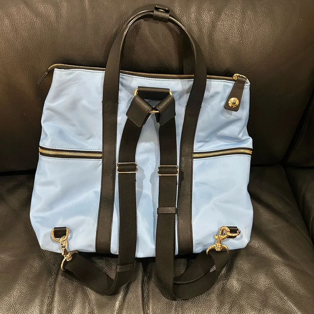 Henri Bendel Black and Blue Bag/ Backpack - Picture 4 of 16